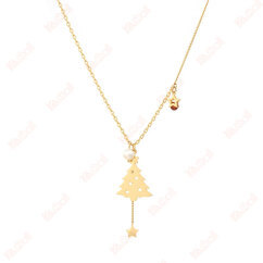 gold pendant necklace natural style
